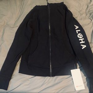Lululemon Aloha Hawaii Black Scuba Hoodie Size 6